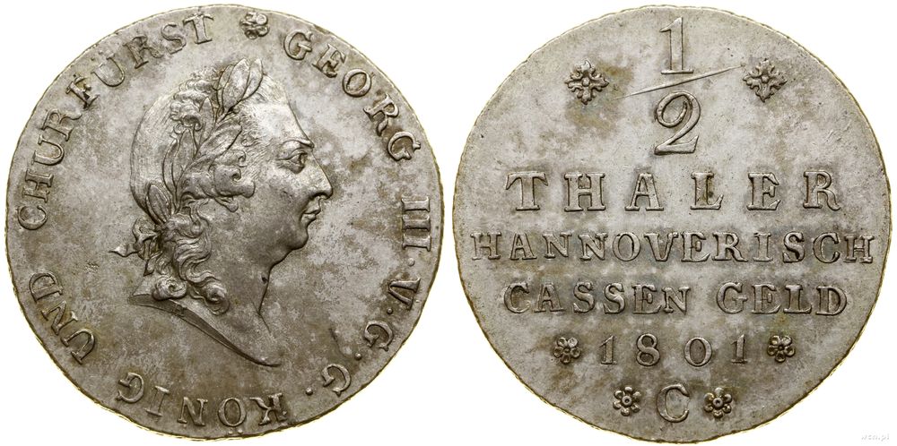Niemcy, półtalar, 1801
