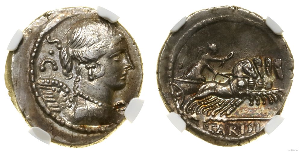 Republika Rzymska, denar, 46 pne