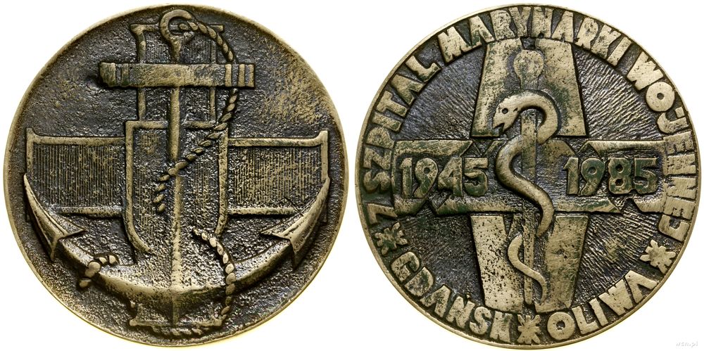Polska, 40 lat Szpitala Marynarki Wojennej w Gdańsku Oliwie, 1985