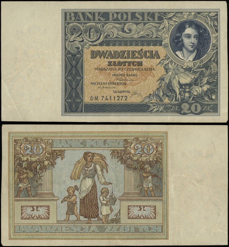 Polska, 20 złotych, 20.06.1931