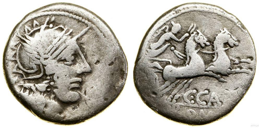 Republika Rzymska, denar, (123 pne)