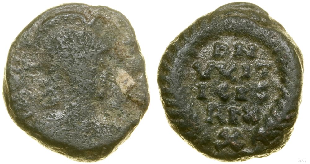 naśladownictwa monet rzymskich, brąz - naśladownictwo ostrogockie (Witiges), (ok. 536–539)