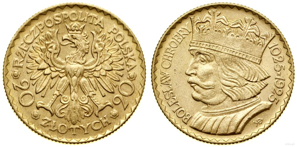 Polska, 20 złotych, 1925