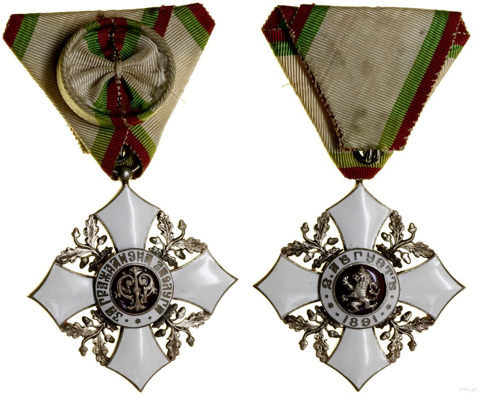 Bułgaria, Order Zasługi Cywilnej V Klasy, 1908–1944