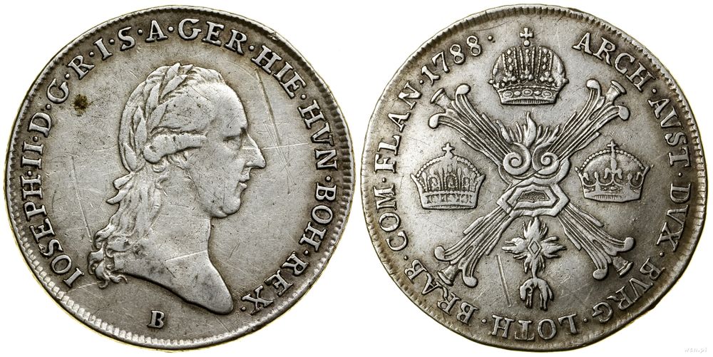 Niderlandy austriackie, 1/4 talara, 1788 B