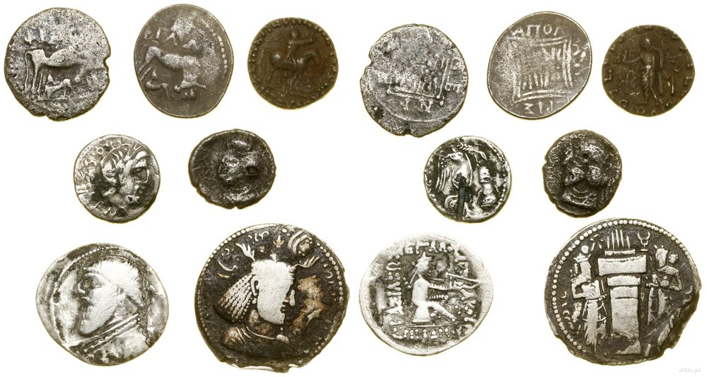 Grecja i posthellenistyczne, zestaw 7 monet