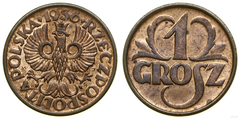 Polska, 1 grosz, 1936
