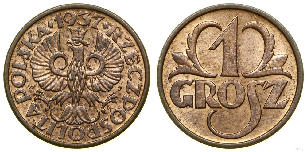 Polska, 1 grosz, 1937