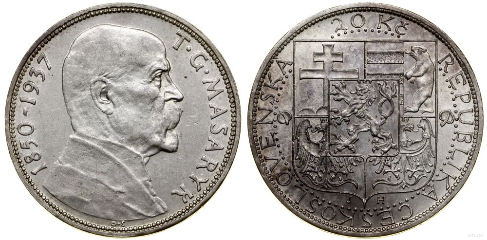 Czechosłowacja, 20 koron, bez daty (1937)