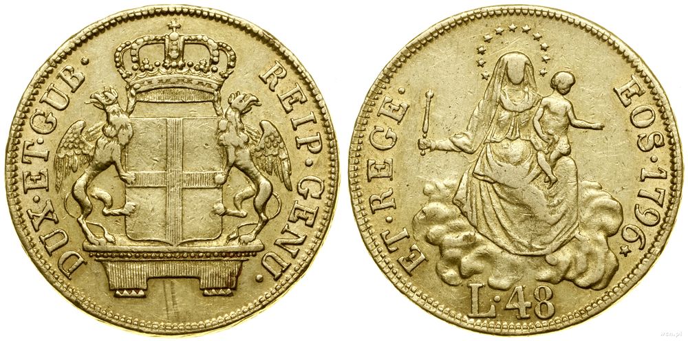 Włochy, 48 lirów, 1796