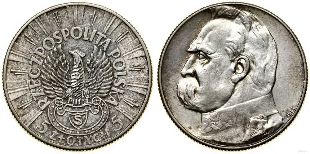 Polska, 5 złotych, 1934 S