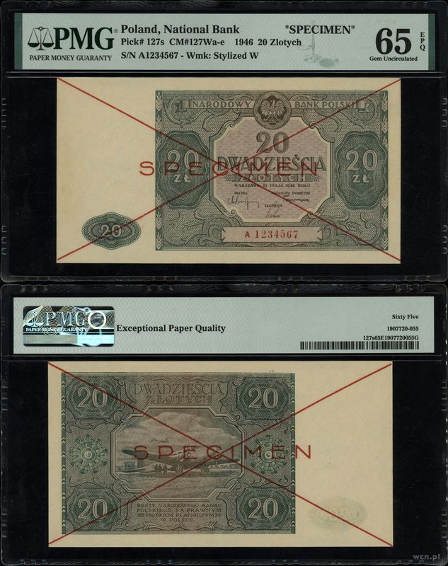 Polska, 20 złotych, 15.05.1946