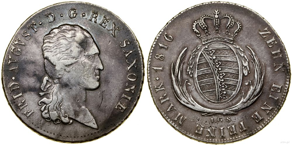 Niemcy, talar, 1816 IGS