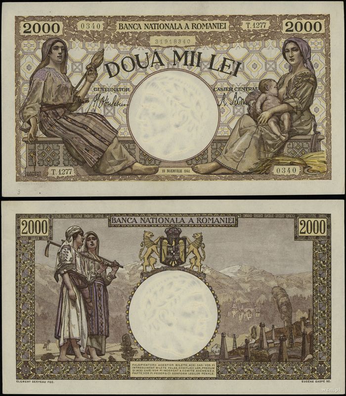 Rumunia, 2.000 lei, 18.11.1941