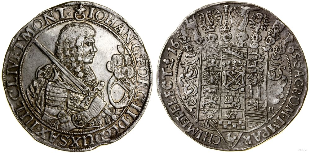 Niemcy, talar, 1665 CR