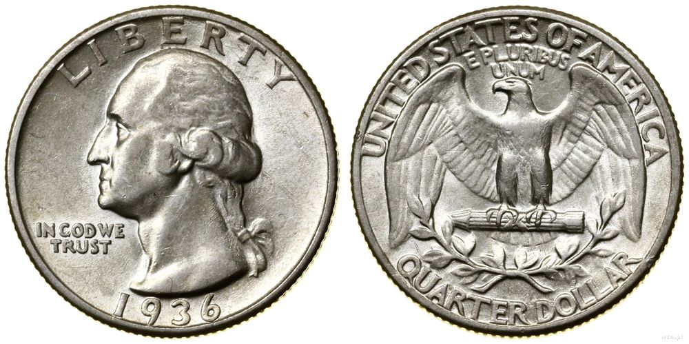 Stany Zjednoczone Ameryki (USA), 1/4 dolara, 1936