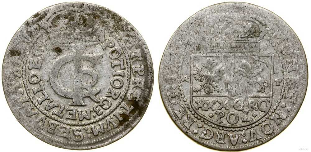 Polska, tymf (złotówka), 1663 AT