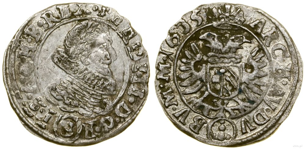 Austria, 3 krajcary, 1635