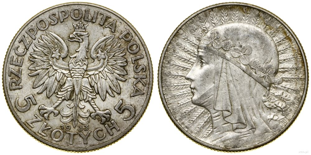 Polska, 5 złotych, 1933