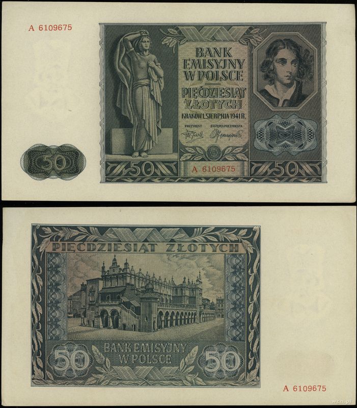 Polska, 50 złotych, 1.08.1941