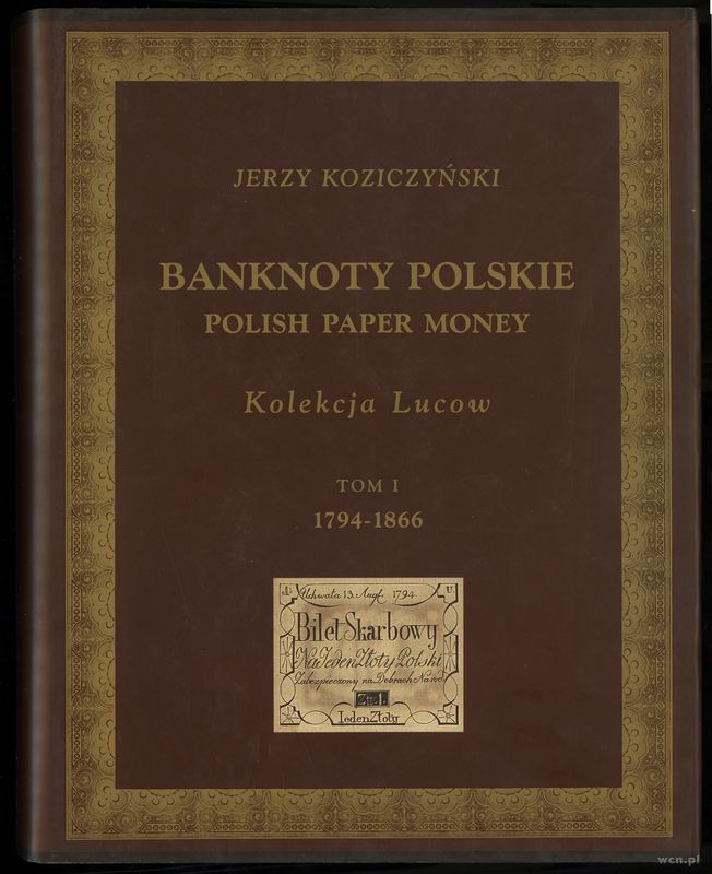 wydawnictwa polskie, Koziczyński Jerzy – Banknoty polskie / Polish Paper Money, Kolekcja Lucow,..