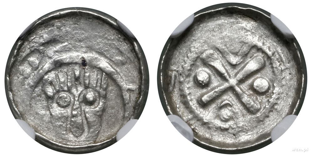 Polska, denar krzyżowy, (ok. 1090–1100)