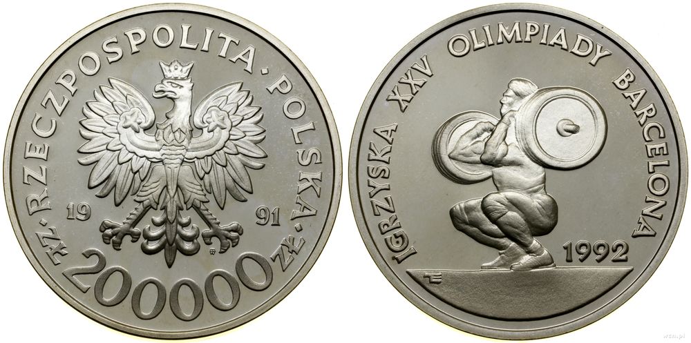 Polska, 200.000 złotych, 1991
