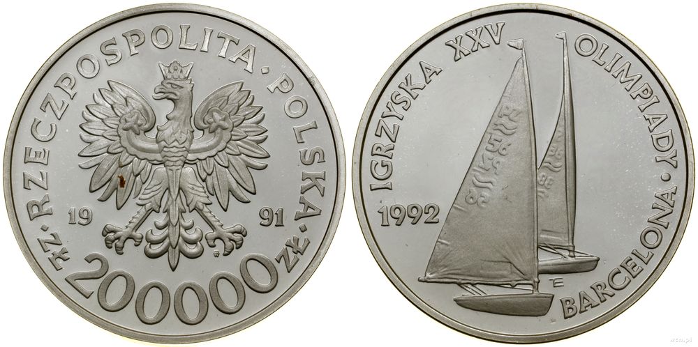 Polska, 200.000 złotych, 1991