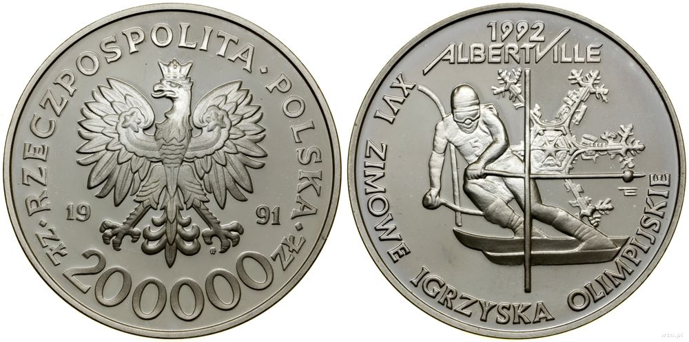 Polska, 200.000 złotych, 1991