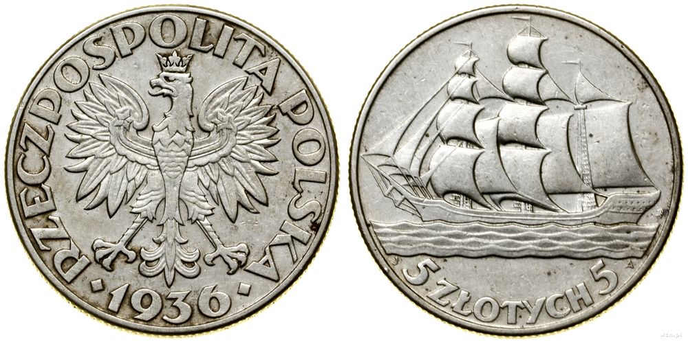 Polska, 5 złotych, 1936