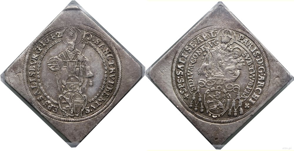 Austria, klipa ćwierćtalara, 1642