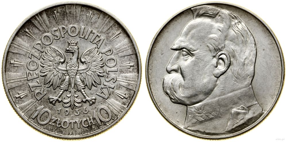 Polska, 10 złotych, 1936