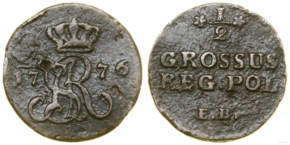 Polska, półgrosz, 1776 EB