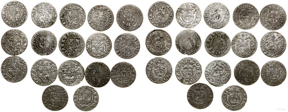 Polska, zestaw 17 x półtorak