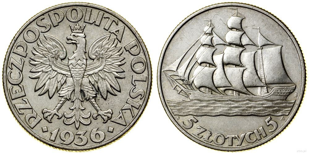 Polska, 5 złotych, 1936