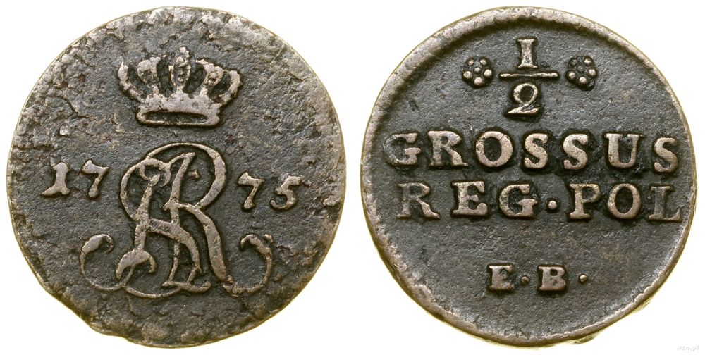 Polska, półgrosz, 1775 EB
