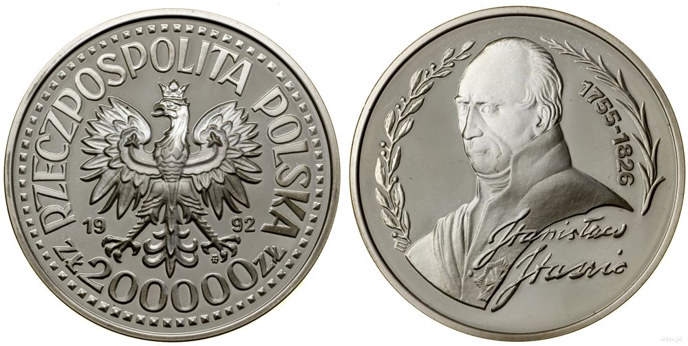 Polska, 200.000 złotych, 1992