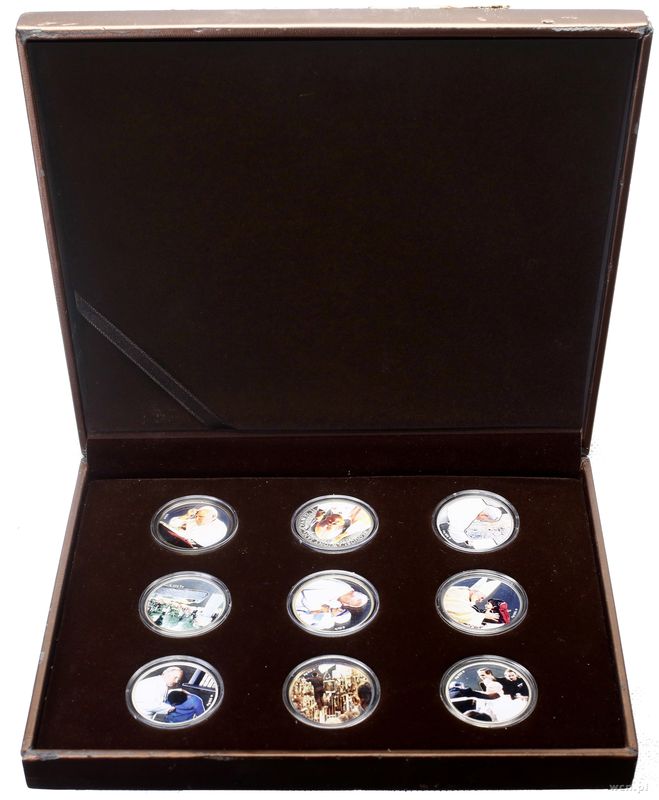 Polska, beatyfikacja Jana Pawła II - zestaw 9 medali