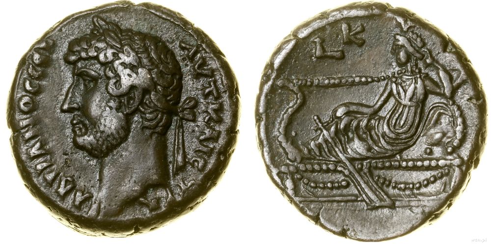 Rzym prowincjonalny, tetradrachma bilonowa, rok 20 (135–136)