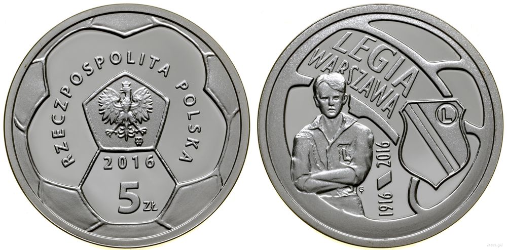 Polska, 5 złotych, 2016