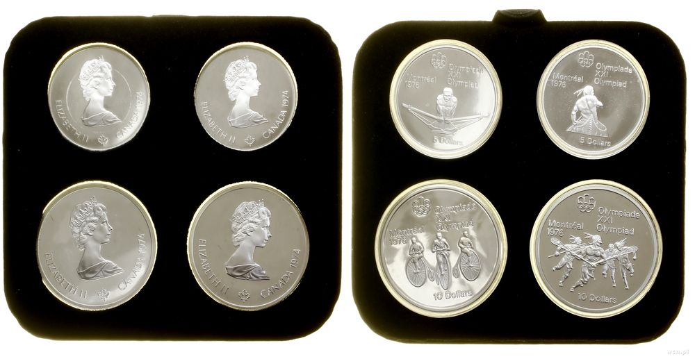 Kanada, zestaw: 2 x 5 dolarów i 2 x 10 dolarów, 1974