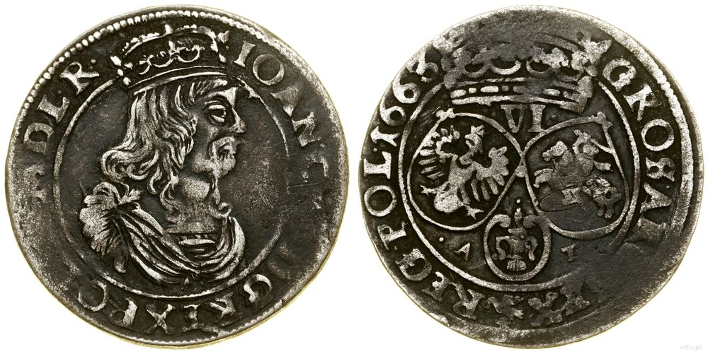 Polska, szóstak, 1663 AT