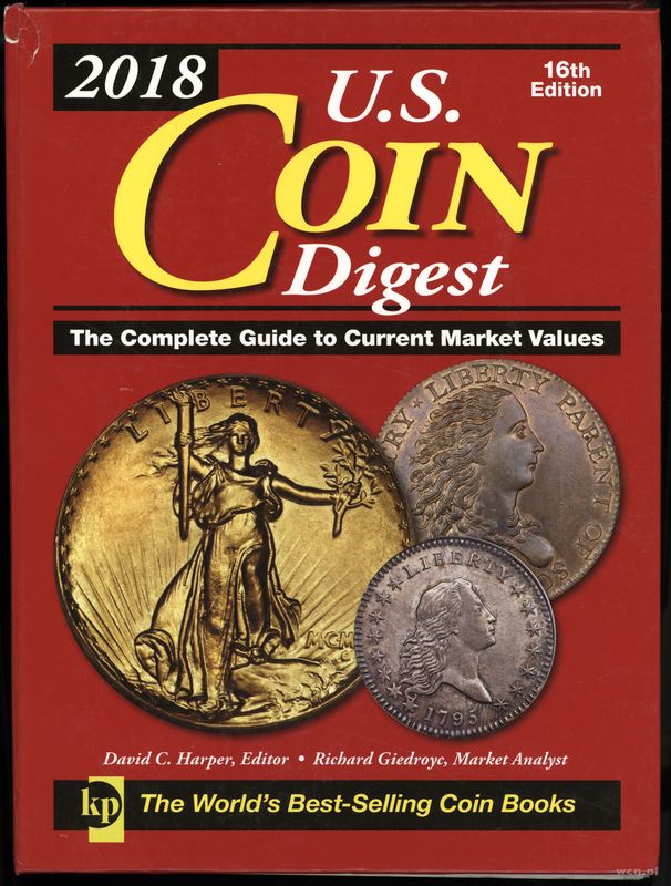 wydawnictwa zagraniczne, Harper David C., Giedroyc Richard – 2018 U.S. Coin Digest. The Complete Gu..