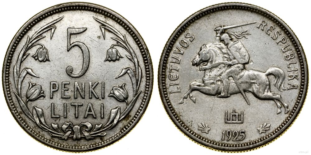 Litwa, 5 litów, 1925