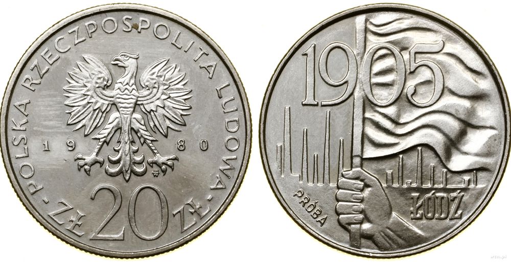 Polska, 20 złotych, 1980