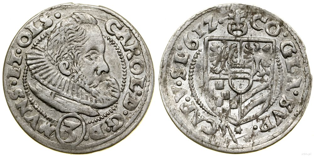 Śląsk, 3 krajcary, 1612