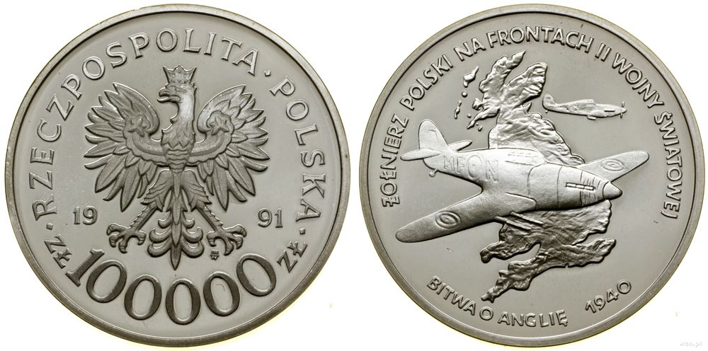 Polska, 100.000 złotych, 1991