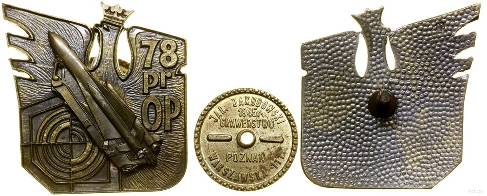 Polska, 78. Pułk Rakietowy Obrony Powietrznej – żołnierska odznaka pamiątkowa