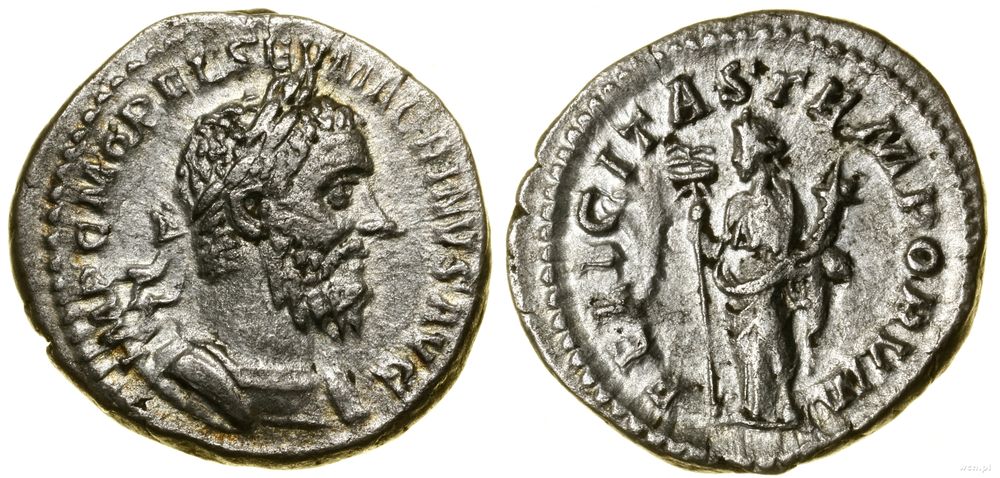 Cesarstwo Rzymskie, denar, (217)