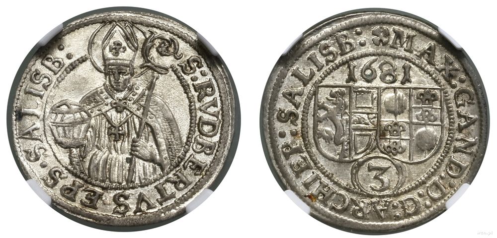 Austria, 3 krajcary, 1681
